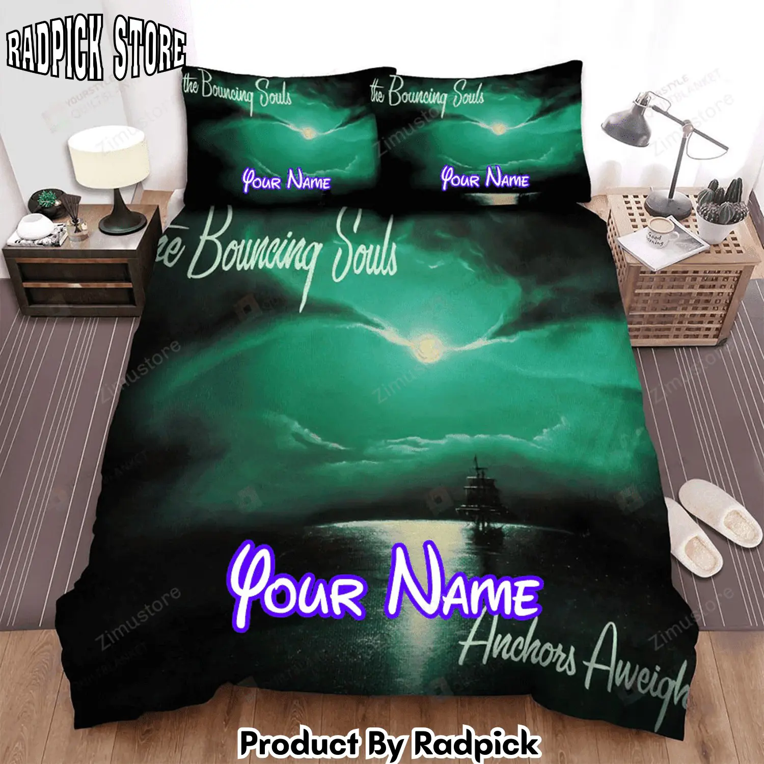 Radpick the bouncing souls band anchors aweigh album cover bed sheets spread comforter duvet cover personalized name bedding sets rp3271339